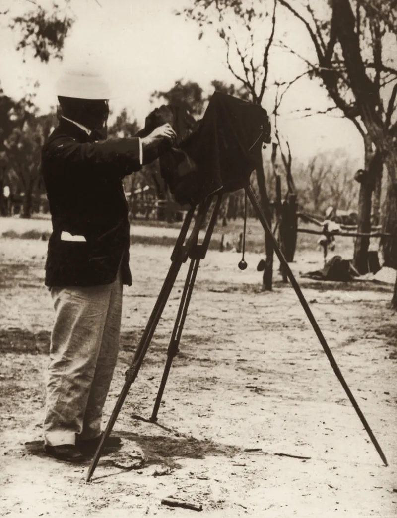 Photographer Henry William Mobsby, Barcaldine, c. 1905. An archive photograph.